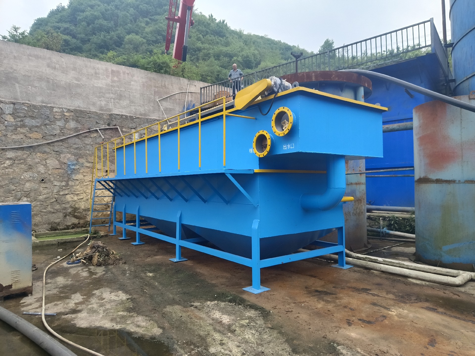 氣浮機(jī)，高效氣浮機(jī)，溶氣氣浮機(jī)，氣浮機(jī)安裝現(xiàn)場(chǎng)